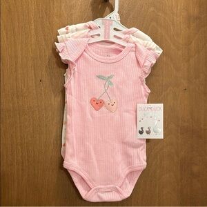 NWT Duck Duck Goose 3 Pack Onesie Set